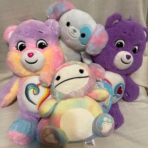 Care Bears and Squishmallows stuffed toys